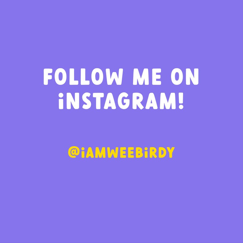 a purple background with the words follow me on instagram