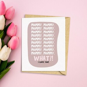 Mama Muttertags Grußkarte | Muttertagsgeschenk | niedlich und witzig | Karte für Mama vom Kleinkind | von Kind Kind | Ich liebe dich