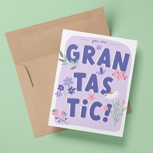 Carte de voeux grand-mère gran-tastique | Bonne fête des mères | Cadeau amusant parfait pour grand-mère, grand-mère, grand-mère, grand-mère, grand-mère