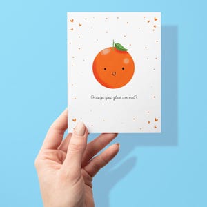 Vous êtes heureux de vous rencontrer ? Jeu de mots drôle carte de Saint-Valentin petit ami petite amie mari femme ou même votre meilleur ami - fruit drôle - galentines