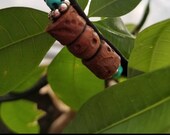 Native American Indian Inspired Chocker Totem Pole Gifts for Women Wood Turquoise Glass Beads Adjustable Made in America 1 Size Fits Most
