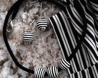 Twilight Zone Earrings+Necklace, Edward Scissorhands, Nightmare Before Christmas, Beetlejuice, Tim Burton & Rod Sterling Tribute