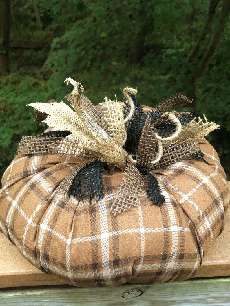 Farmhouse Decor Fabric Pumpkins Fall