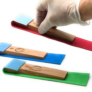 3 pack Shimsanders abrasive detail sandering  blocks, arts and crafts, wood working sanders. Reusable and easily disposable when worn.