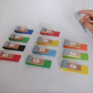 12 pack mixed combo grit small size shim sanders, sand paper sanding block. 4 coarse 80/grit 4 medium 120/grit 4 fine 180/ grit shim sanders