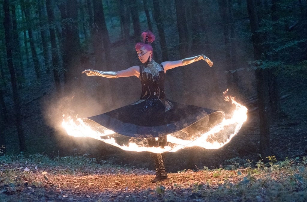 Fire Skirt Fire Dervish Fire Ballerina Etsy