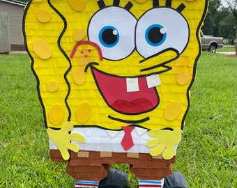 Sponge Bob Pinata, Sponge Bob Party, Square Pants piñata.