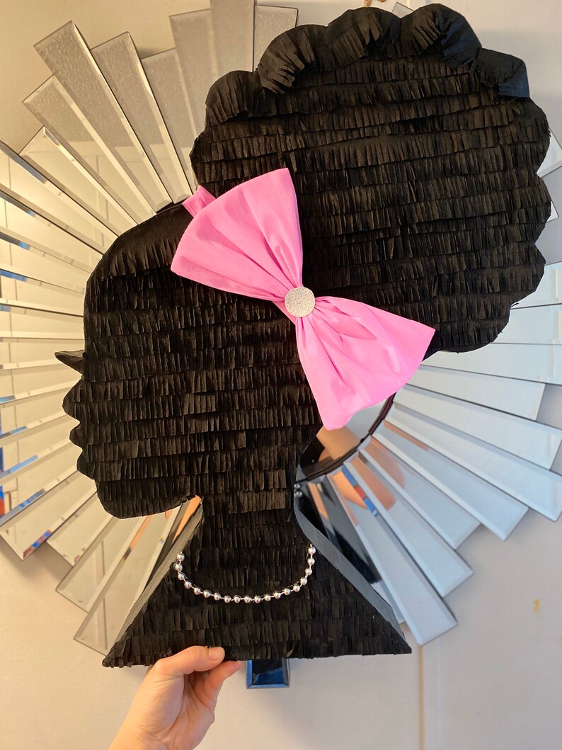 Barbie Pinata Afro Barbie Piñata Barbie Silhouette Piñata. | Etsy