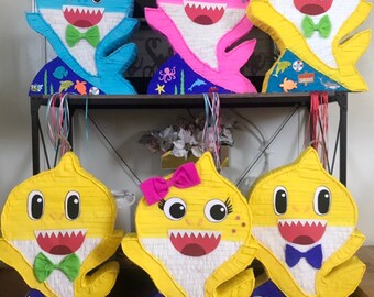 Baby Shark  pinata, Baby shark party decor