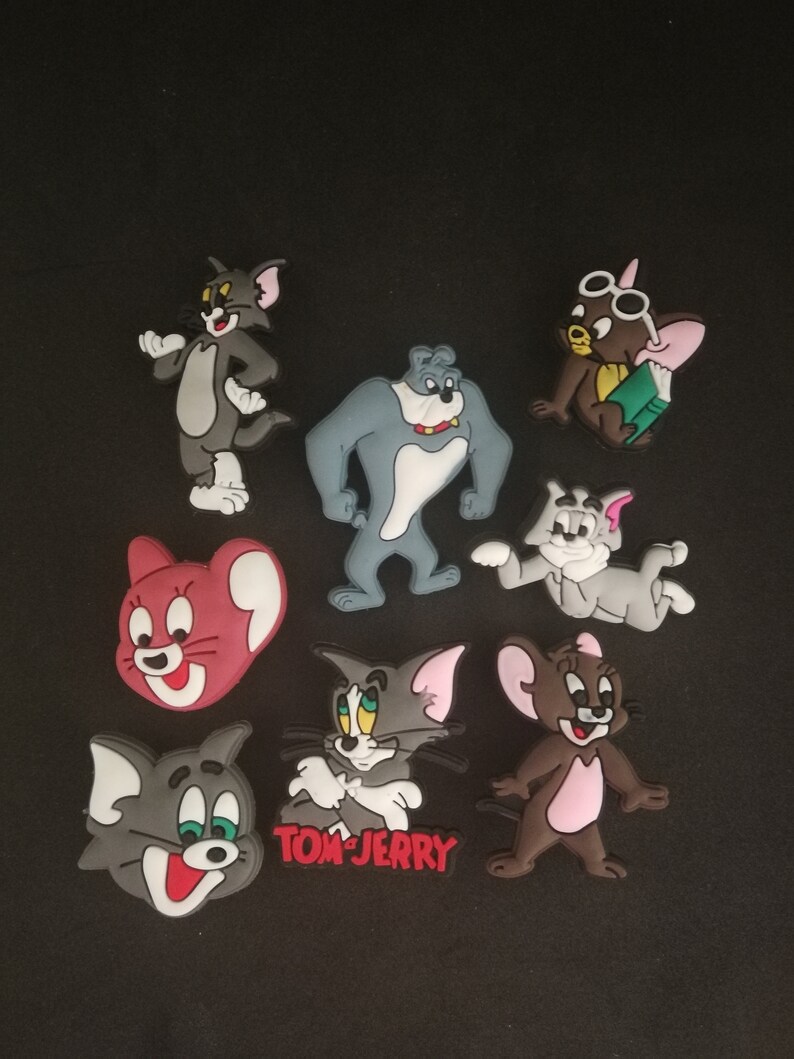 tom and jerry croc charms
