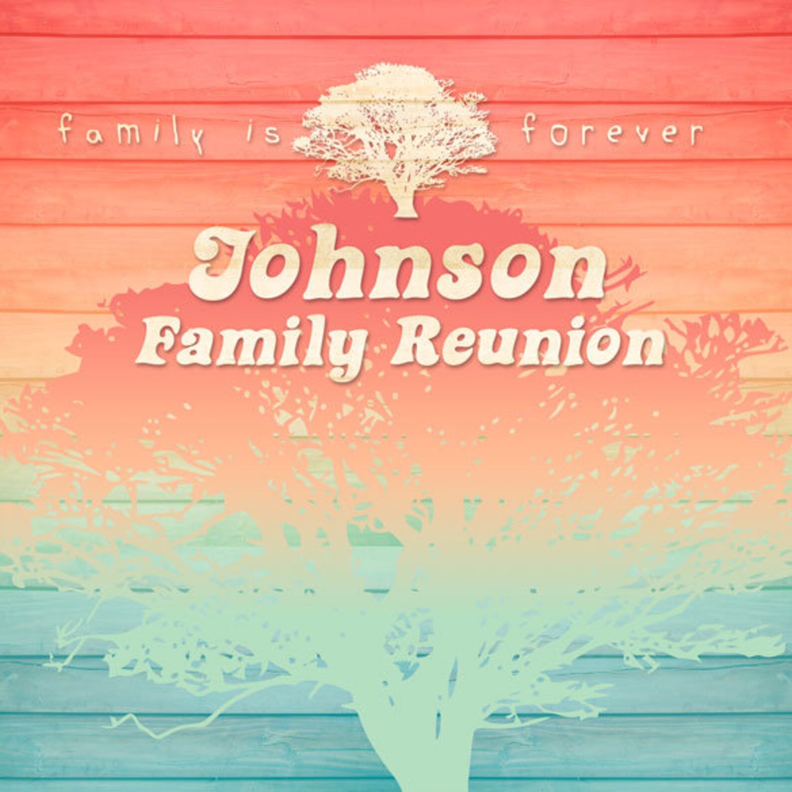 Family Reunion Personalized Photo Backdrop Family Reunion | Etsy