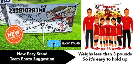 Easy Stand For 5 X 3 Team Banners Etsy