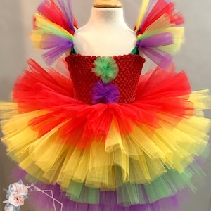 Clown costume, halloween costume, clown girl costume, tutudress, photoprop tutu dress, baby costume, circus clown costume