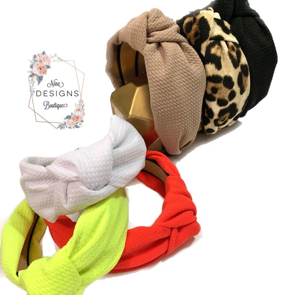 Top knot hard headband, turban headbands, girls headbands, women headband, turban knot headband, diademas