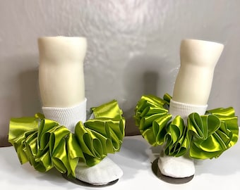 Ruffle anklets, tutu ruffle anklets, ribbon tutu anklets, tutu anklets, girls anklets