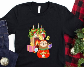 Christmas Sloth Party Shirt
