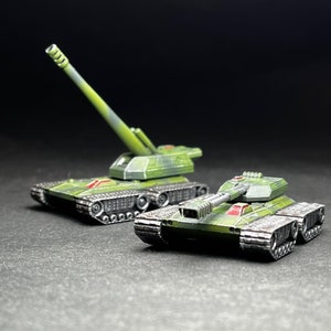 1x Heavy Support Tank - Artillery &quot;Alamo&quot;, Direct Fire &#39;Duke&quot;- UNPAINTED, This is NOT a toy!