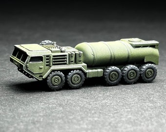 6-9mm scale  Heavy Tactical Truck Tanker (HTT-T): Fuel/Coolant Transporter - UNPAINTED, Not a toy!