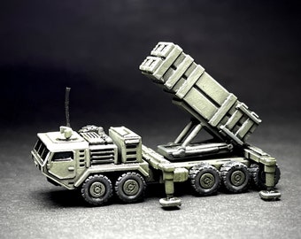 6-9mm scale  Heavy Tactical Truck - Missile Platform, UNPAINTED, not a toy!
