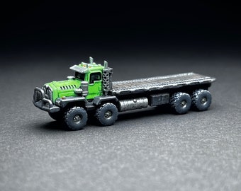 1x KENNY Long Flatbed (Long Frame) - Industrial heavy hauler utility truck. 2 x 1/2 inch, UNPAINTED, NOT toy!