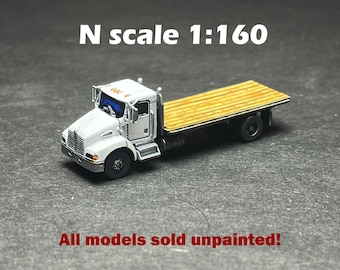 N Scale (1:160) UNPAINTED - T300 Flatbed - NOT a toy!