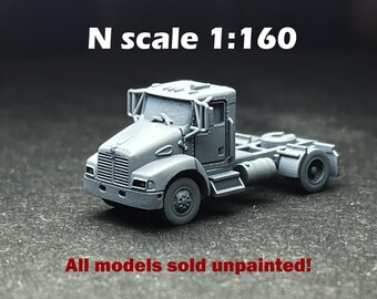 N Scale (1:160) UNPAINTED - T300, Semi Single-axle City Semi LTL - NOT a toy!
