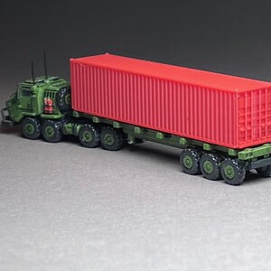 6-9mm scale 40' Container UNPAINTED PLA, Choose Color (Set of 3) image 10