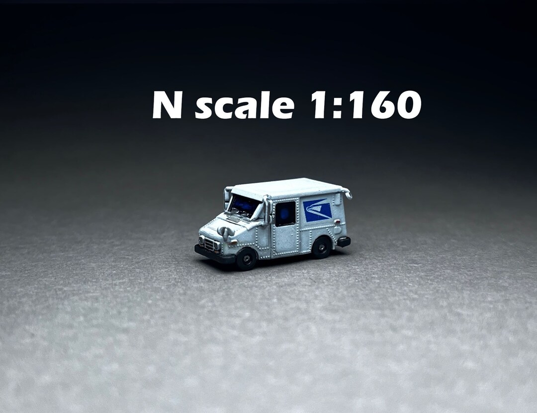 IgMakes N Scale (1:160) LLV Mail Truck Model - Unpainted Resin Kit W/ Decals (Not A Toy)