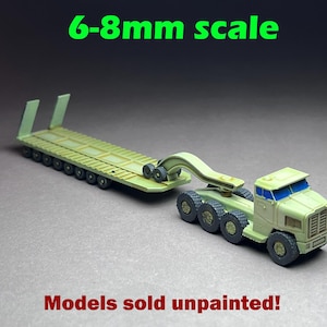TEXAN - Heavy Equipment Transport  - large 110mm or 4.25 inches long vehicle!- UNPAINTED, This is NOT a toy!