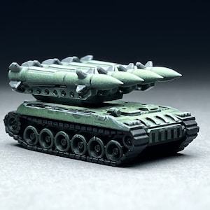 1x Heavy Rocket Artillery (lower or raised rack) - UNPAINTED, This is NOT a toy!