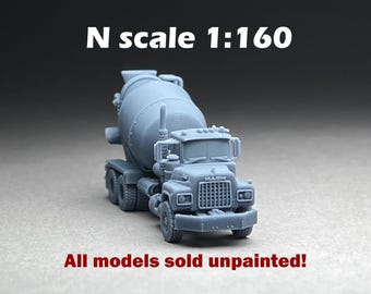 N Scale  (1:160) UNPAINTED  Offset Cab Bulldog U Series Truck - NOT A TOY!