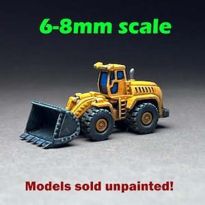 6-9mm scale  Loader L10, UNPAINTED , Not a toy!