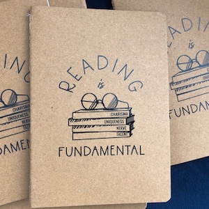 Reading is Fundamental recycled pocket notebook, rupauls drag race notebook, dragrace gifts, the library is open, you&#39;ve been read