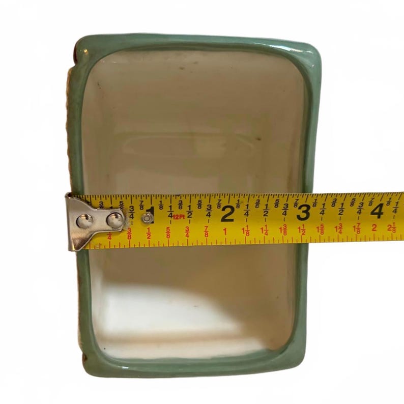 Vintage Mccoy Style Ribbed Ceramic Planter With Faux Rope Trim C.1940s ...