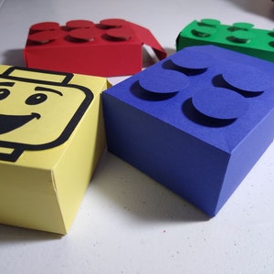 Building Block  Mini Favor/Treat Boxes ( set of 12)