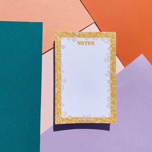 Notepad, 4x6&quot; notepad, cute stationery, tear off memo pad