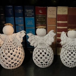 Tea Light Angels, crochet pattern