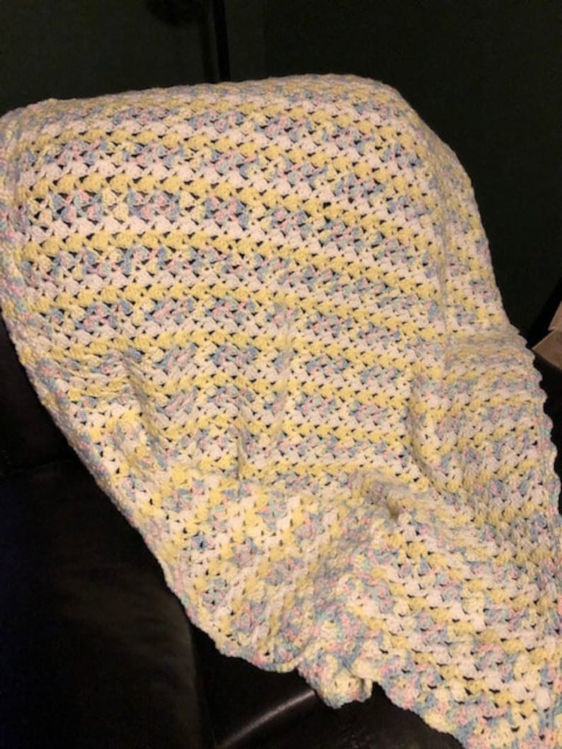 Pastel colored blanket