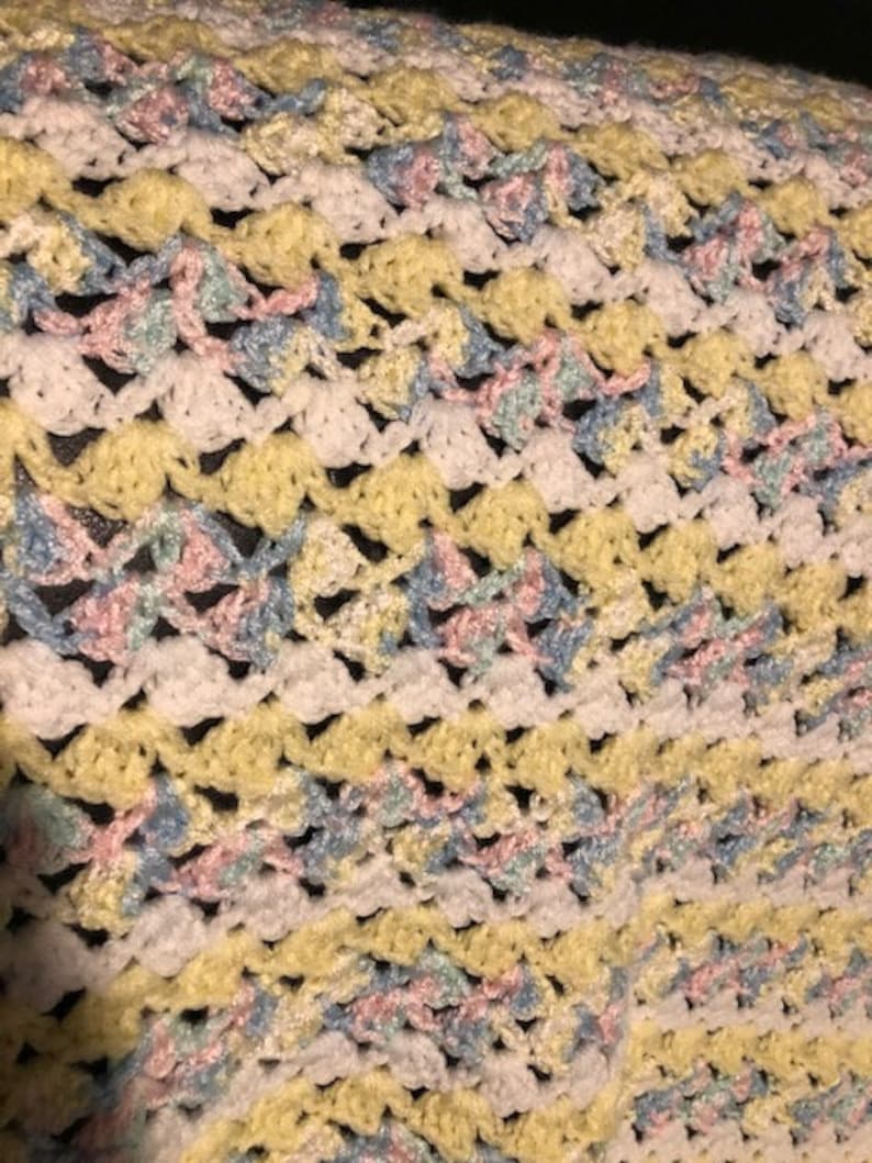 Pastel colored blanket