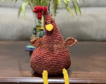 Patrón de crochet de pollo loco: Nivel fácil (Patrón PDF)