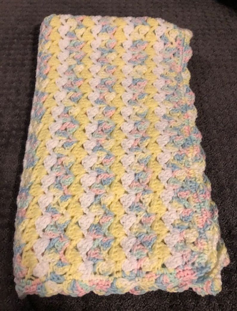 Pastel colored blanket