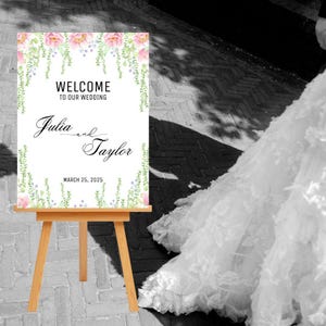 Wedding welcome sign