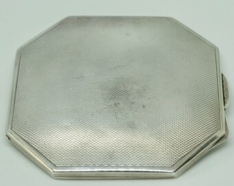 1958 Hallmarked Silver Powder Compact