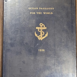 Ozean-Passagen für die Welt 1950 mit Karten von Konteradmiral Boyle T Somerville Hydrographische Abteilung