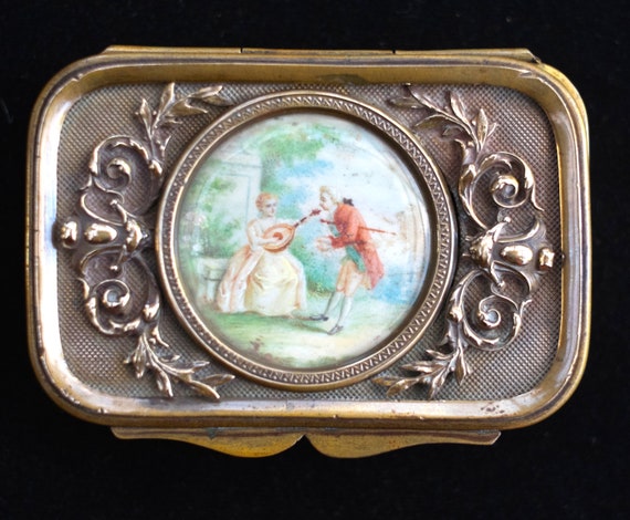 c1900 French Ormolu Jewellery Box
