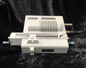 Vintage Odhner 11 Mechanical Pinwheel Calculator in Black, Working