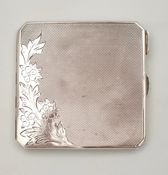 Hallmarked Silver Powder Compact