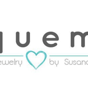 May include: Alquemia custom jewellery by Susana Muller Pfeiffer, a logo with grey text and a turquoise heart.