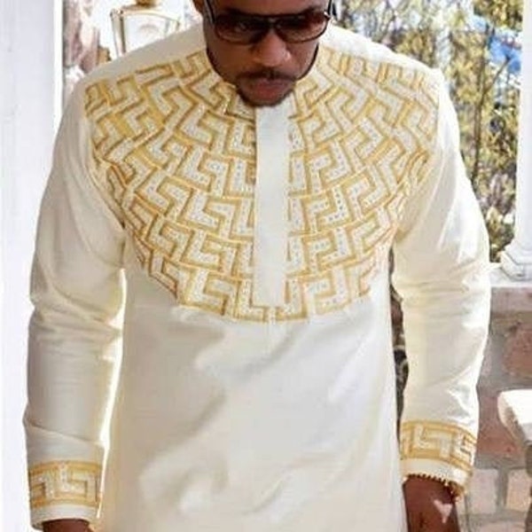 African mens senator attire outfits dresses, wedding suits wears for family matching groomsmen’s boyfriend, embroidered clothing caps Ankara