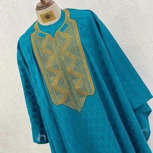AGBADA voor mannen, Afrikaanse AGBADA, Afrikaans trouwpak, pak bruidsjonkers, pak bruidegom, Afrikaanse herenkleding, 3-delig herenpak, gratis DHL Express